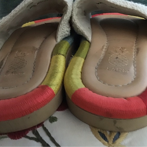 Farm brand slip on summer sandals, crochet sz 6.5-7 - Picture 2 of 8